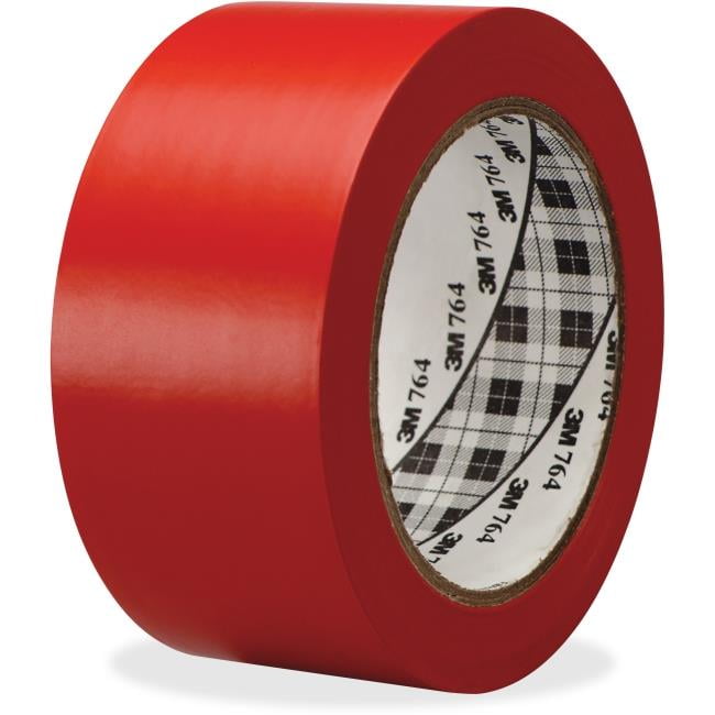 Officemate  General Purpose Solid Vinyl Tape - Red