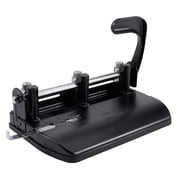 Officemate Heavy Duty Adjustable 2-3 Hole Punch with Lever Handle, Black (90078)