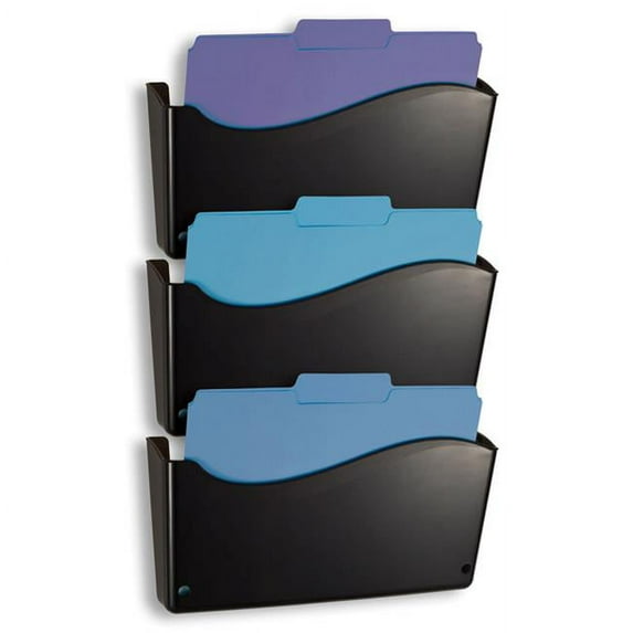 Officemate International 22382 2200 Series Wall Letter File System, Black