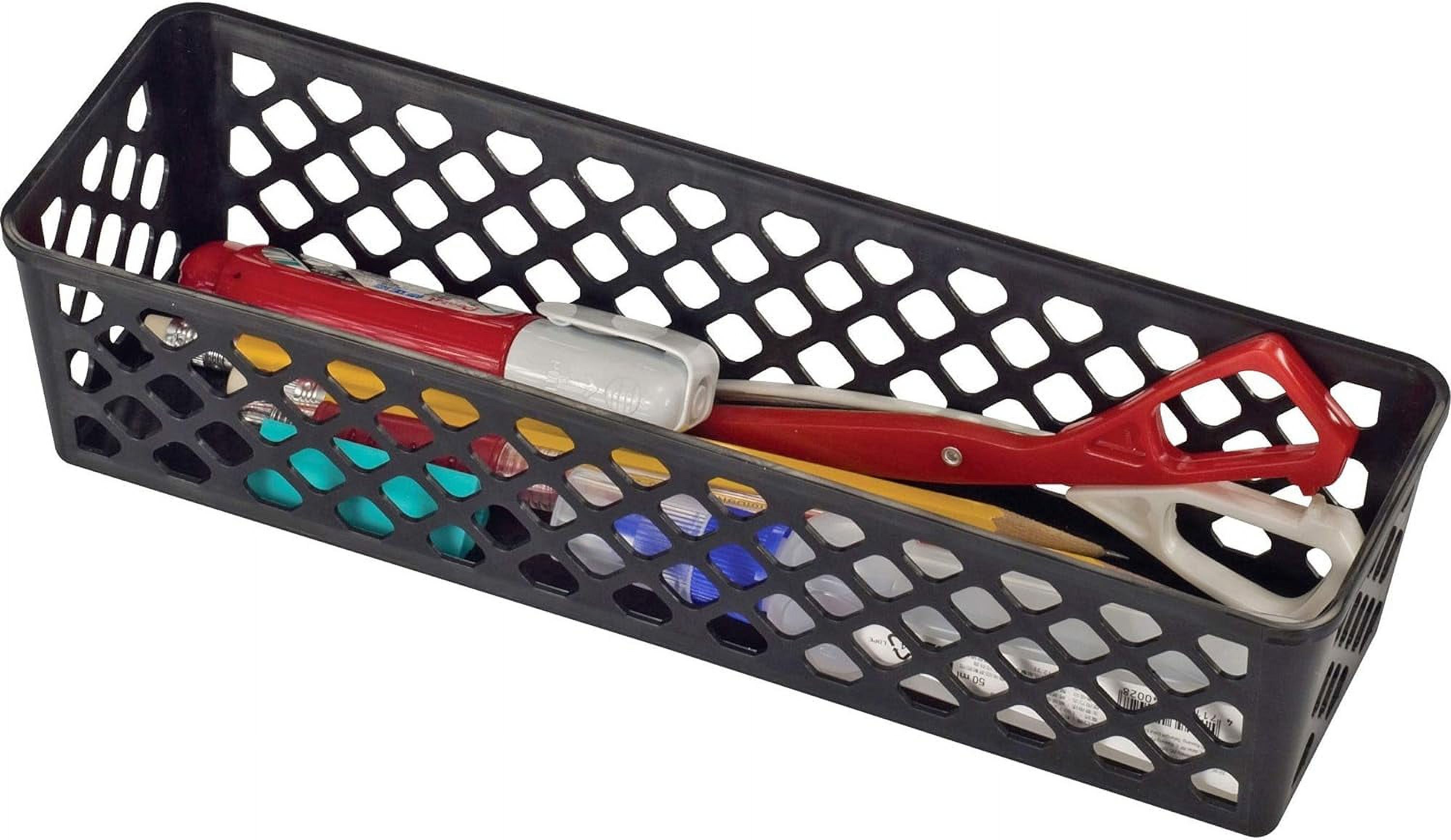 Officemate International Corp. 26200 Supply Basket, Stackable, Long, 3