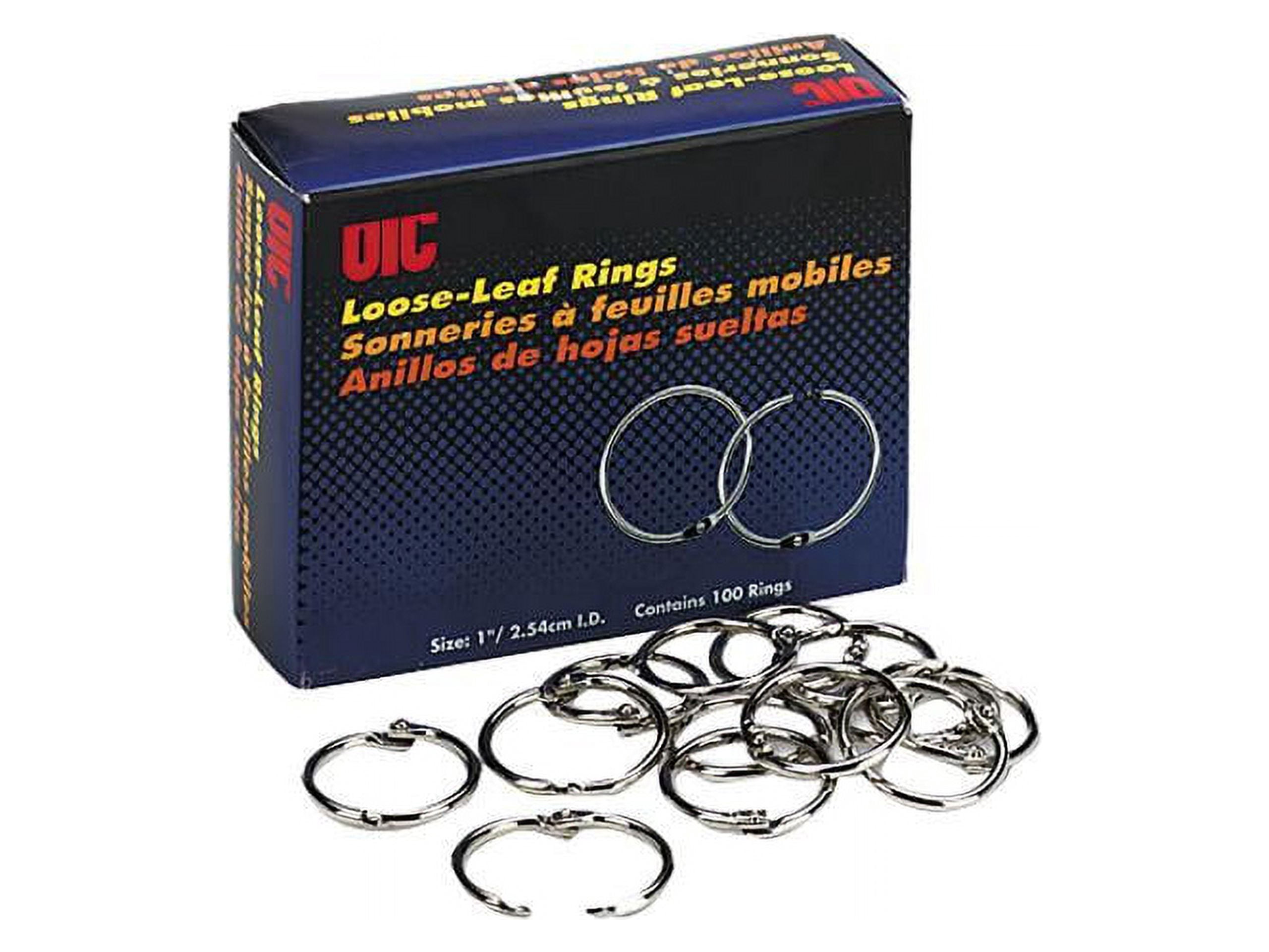 Officemate Looseleaf Rings, 1 Inch, 100 per Box (99701) - Walmart.com