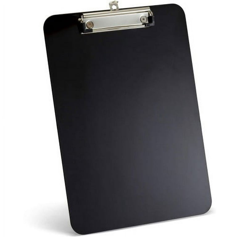 Officemate 83215 Magnetic Clipboard - Plastic - Black