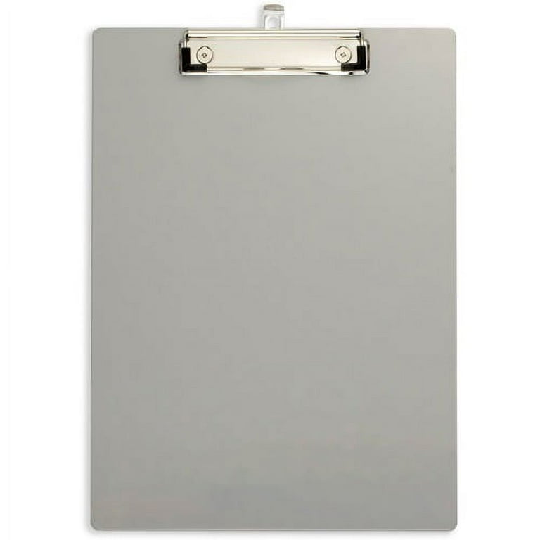 Officemate Magnetic Clipboard - Aluminum - Gray - 1 Each Officemate Magnetic Clipboard - Aluminum - Gray - 1 Each