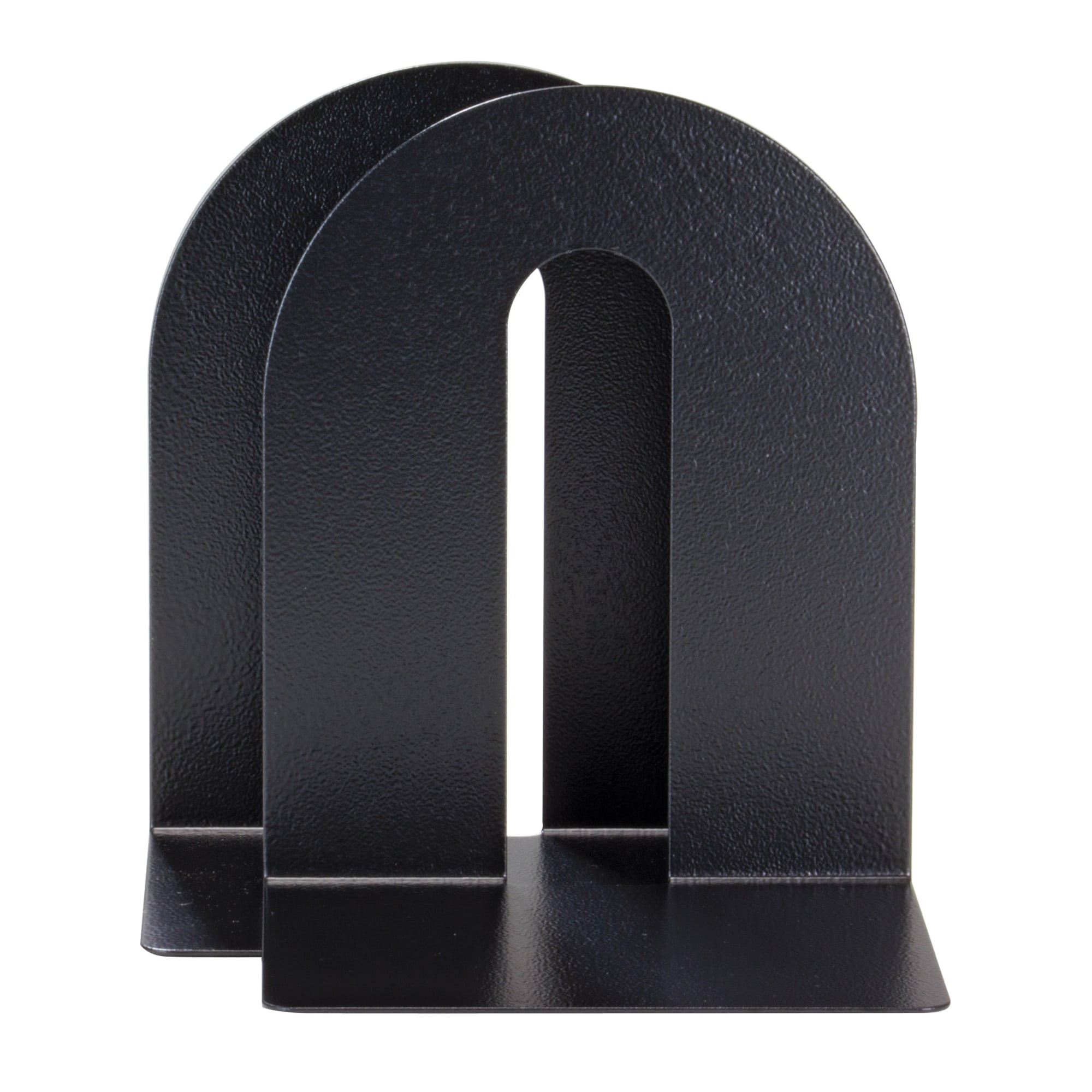 Officemate HeavyDuty Bookends, 10 x 8 x 8, Black, Set Of 2