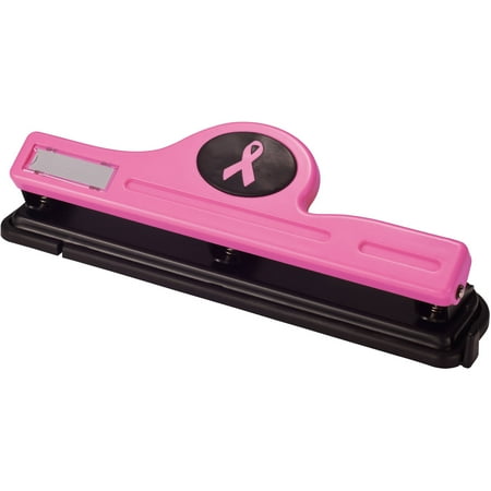 Officemate OIC 3-Hole Punch, 12 Sheet Capacity, Pink (08901)