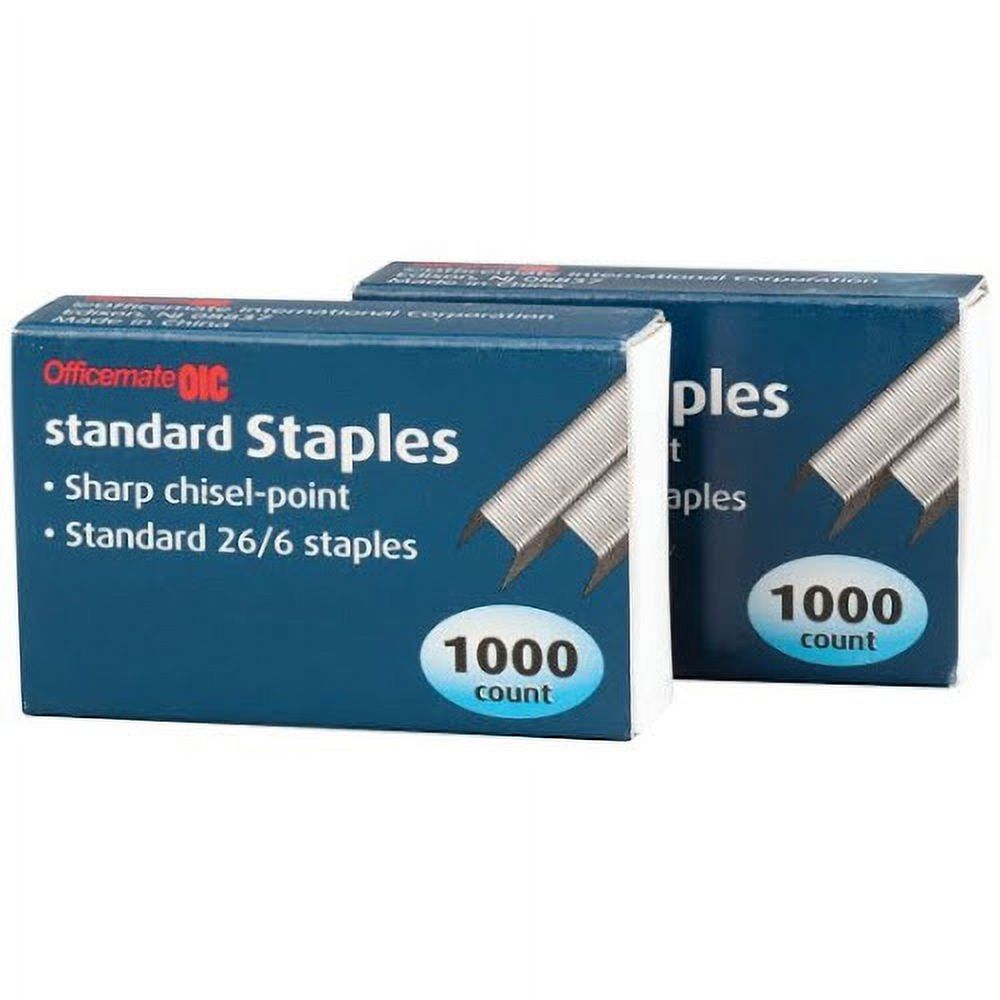 Officemate® OIC® Standard Staples, Set of 2000