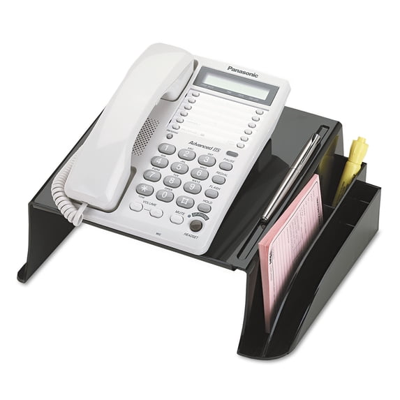 Officemate Officemate 2200 Series Telephone Stand, 12 1/4"w X 10 1/2"d X 5 1/4"h, Black