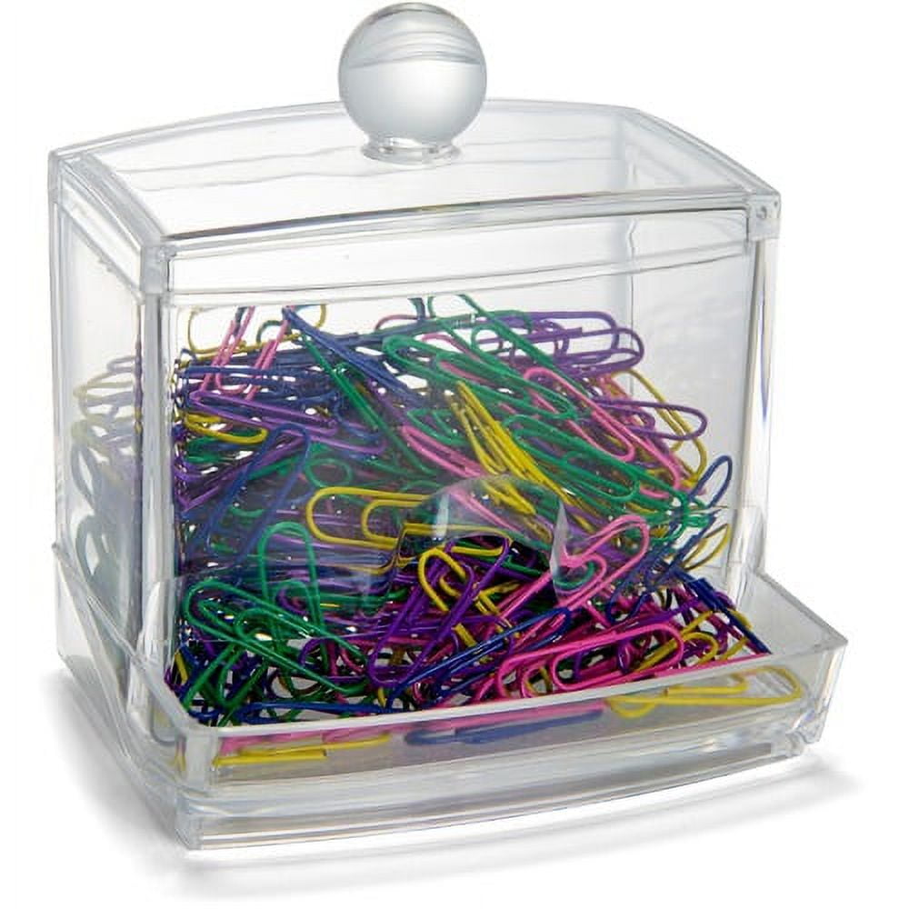 Officemate Paper Clip Dispenser - 1 Each - Clear - PVC-free | Bundle of 2 Each