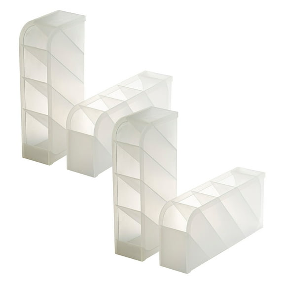 Officemate Pen Holder, 4 Compartments, 2 Per Pack, 2 Packs