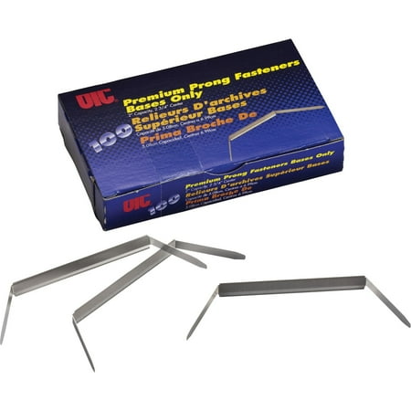 Officemate Premium Prong Fasteners, Base Only, 2 inch Capacity, 2.75-Inch Base, Box of 100 (99714)