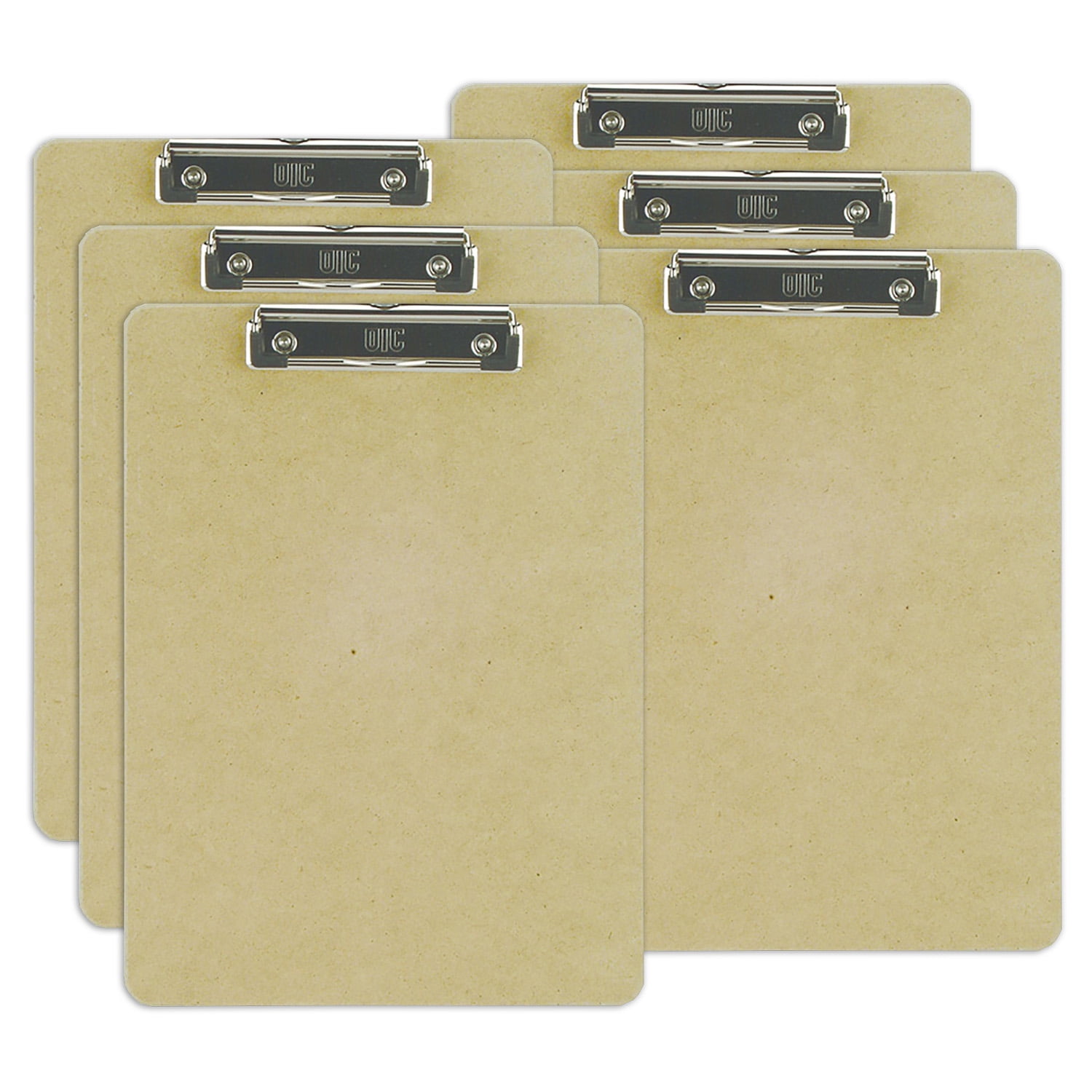 Janrax Slim Wooden Clipboard - Holds A6 Paper, 224x105mm, Metal Clip With Hanging Hole