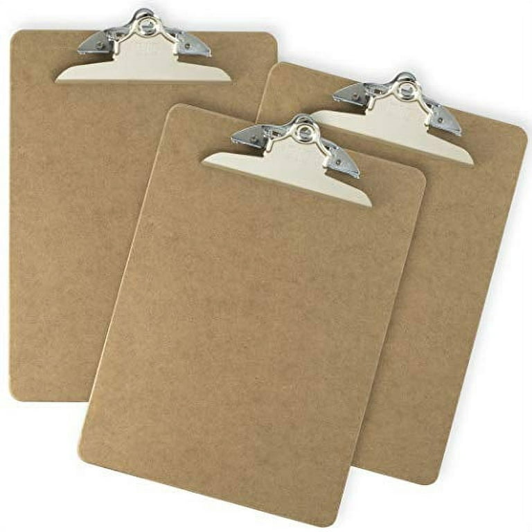 Letter Size Hardwood Clipboard, Pack of 12