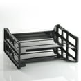 thumbnail image 1 of Officemate Side Load Letter Tray, Plastic, Letter-Size, Built-in Handles, Black, 2 Pack (21022), 1 of 4