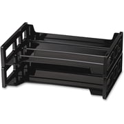 Officemate Side-Loading Stackable 2/PK Desk Trays - 2.8" Height x 13.2" Width x 9" Depth - Desktop - Stackable, Durable - Plastic - 2 / Pack | Bundle of 5