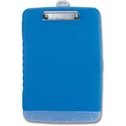 Officemate Slim Clipboard Storage Box, Low Profile Clip & Storage Compartment, Letter Size, Blue (83304)
