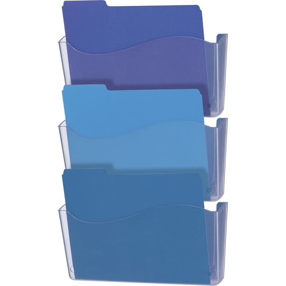 Officemate Unbreakable Wall File - 6.5" Height X 13.8" Width X 3" Depth - Unbreakable - Clear - 1 Each