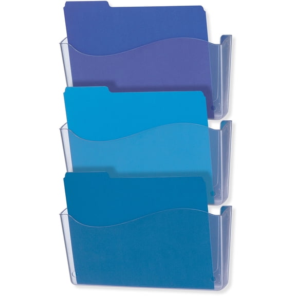 Officemate Unbreakable Wall File - 6.5" Height x 13.8" Width x 3" Depth - Unbreakable - 1 Each | Bundle of 5
