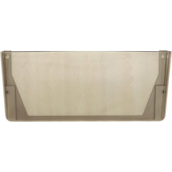 Smoke 16'' Modern Plastic Legal-Size Wall File Pocket
