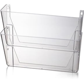 Officemate Wall File, Letter Size, Clear, 2/Pack (21404)