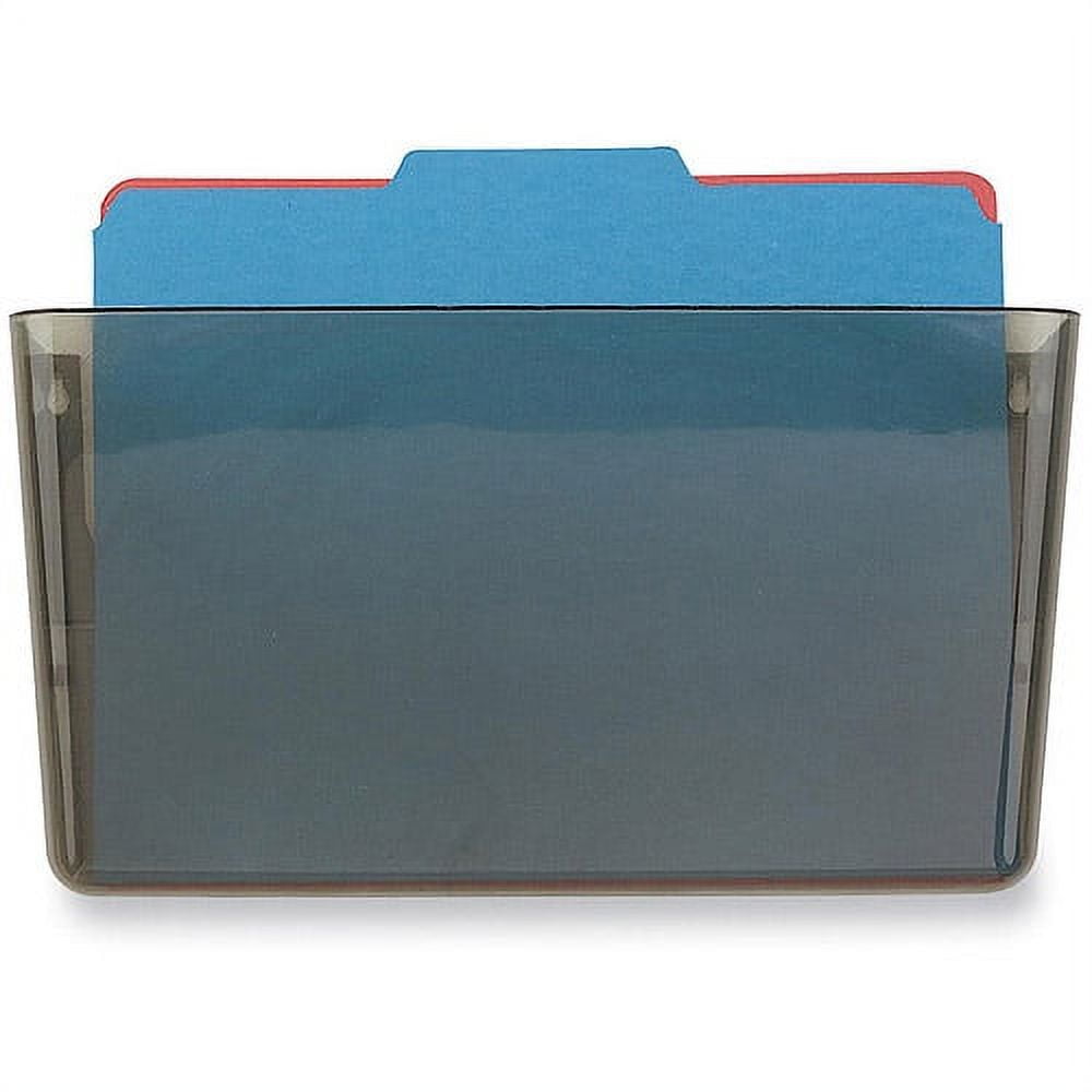 Smoke Plastic Letter Size Mountable Wall File Organizer