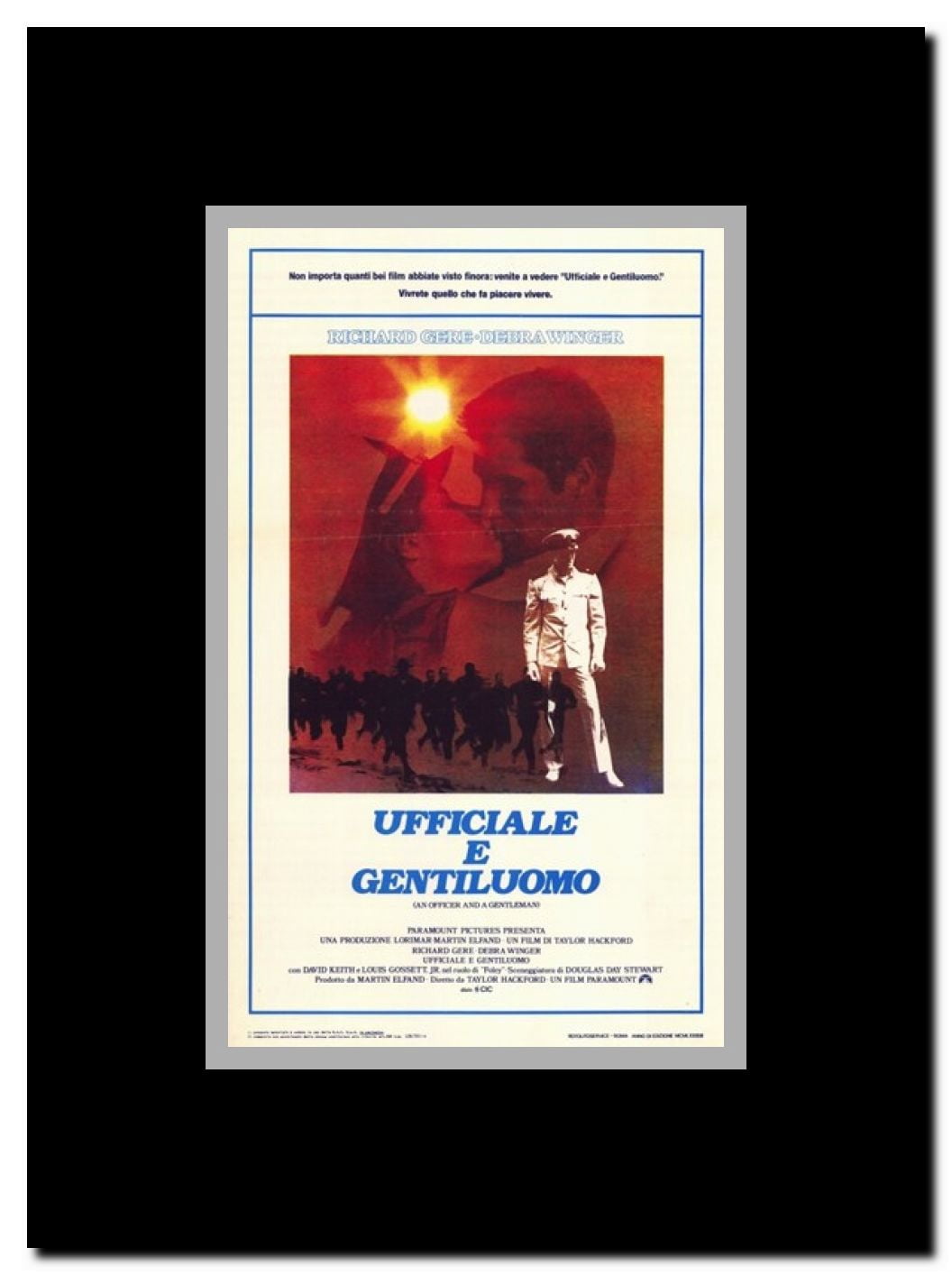 Officer and a Gentleman an Framed Movie Poster