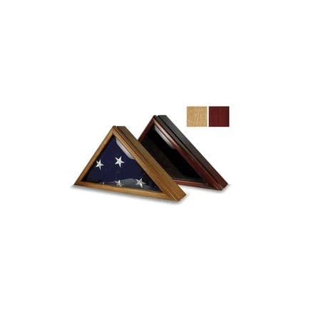 Officers Flag Display Case for 5ft x 9.5ft Flag - Oak Case Only