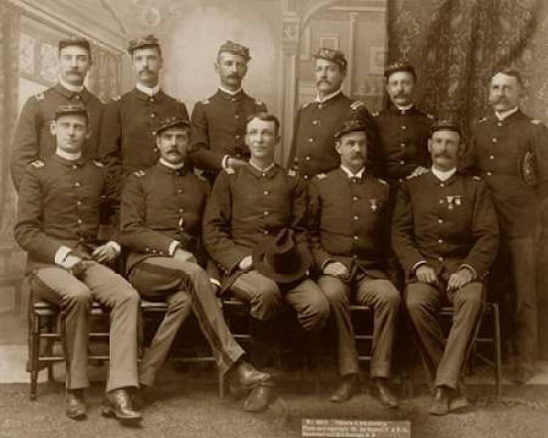 Officers of the 9th Cavalry Canvas Art - John CH Grabill (24 x 30)