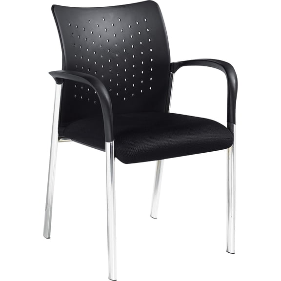 Global Offices To Go Fabric Guest Chair Black 2/Carton (TDOTG11740B)