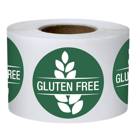 Officeship 500 Pcs 1.5 Inch Gluten Free Labels, Food Rotation Labels