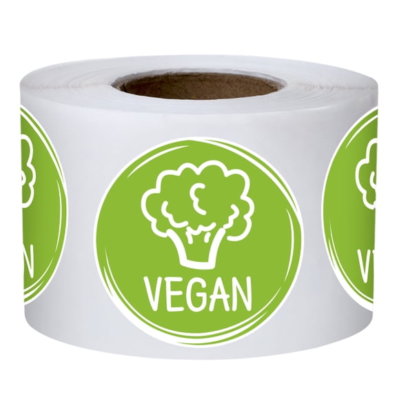 Officeship 500 Pcs 1.5 Inch Vegan Labels, Food Rotation Labels