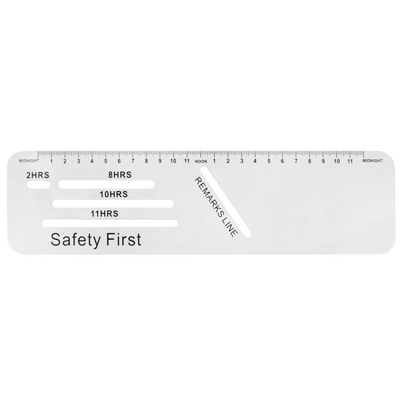Officeship Trucker Logbook Rulers, 1.9" W x 6.7" L