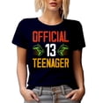 thumbnail image 1 of Official 13 Teenager - 13th Birthday Celebrant, Navy Blue T-Shirt, 3XL, 1 of 5
