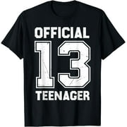 Official 13 Teenager Birthday Boys Girls T-Shirt