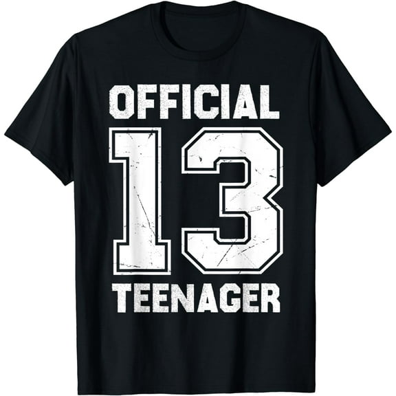 Official 13 Teenager Birthday Boys Girls T-Shirt