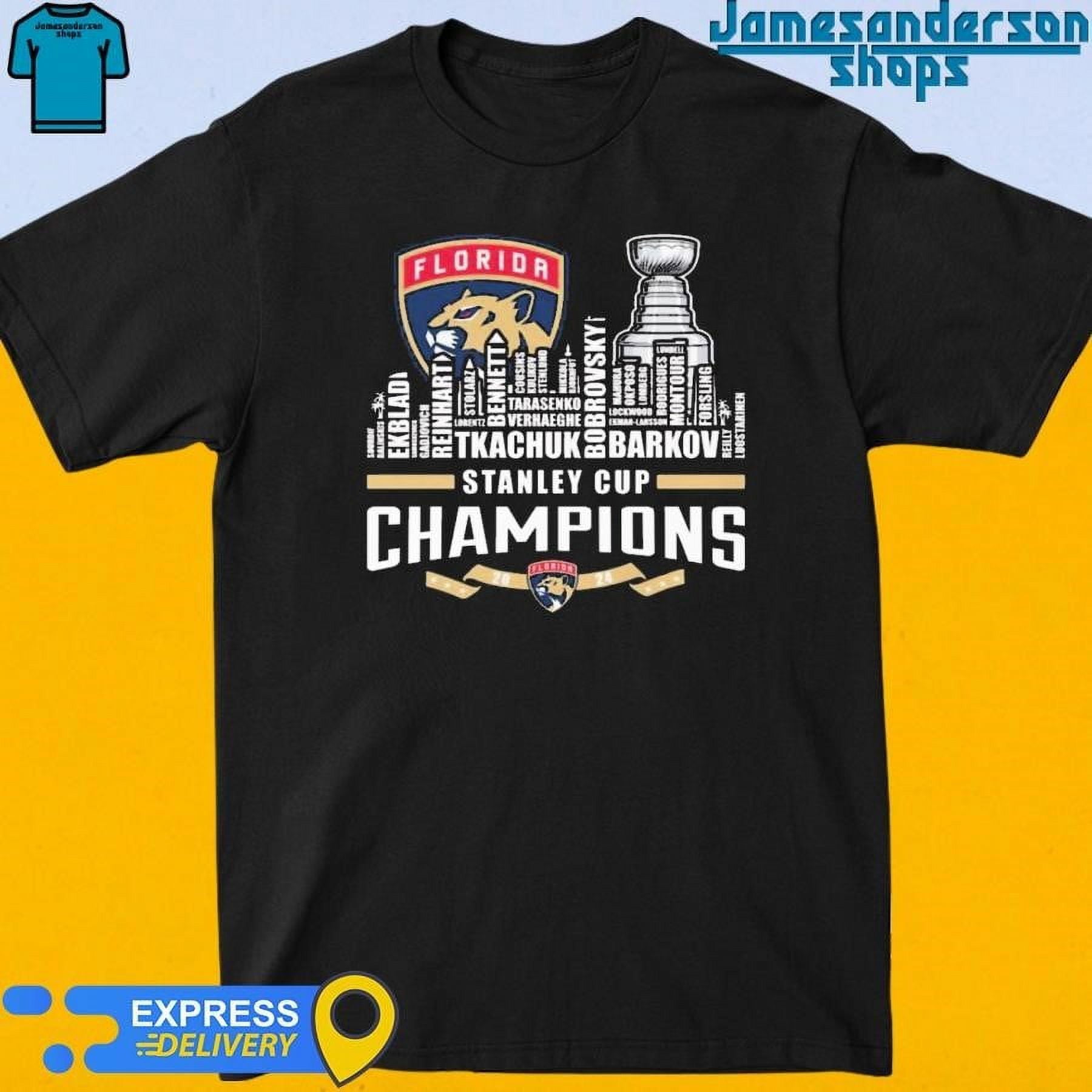 Official 20232024 Stanley Cup Florida Panthers Champions Skyline City