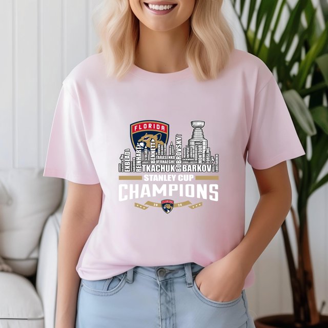 Official 20232024 Stanley Cup Florida Panthers Champions Skyline City