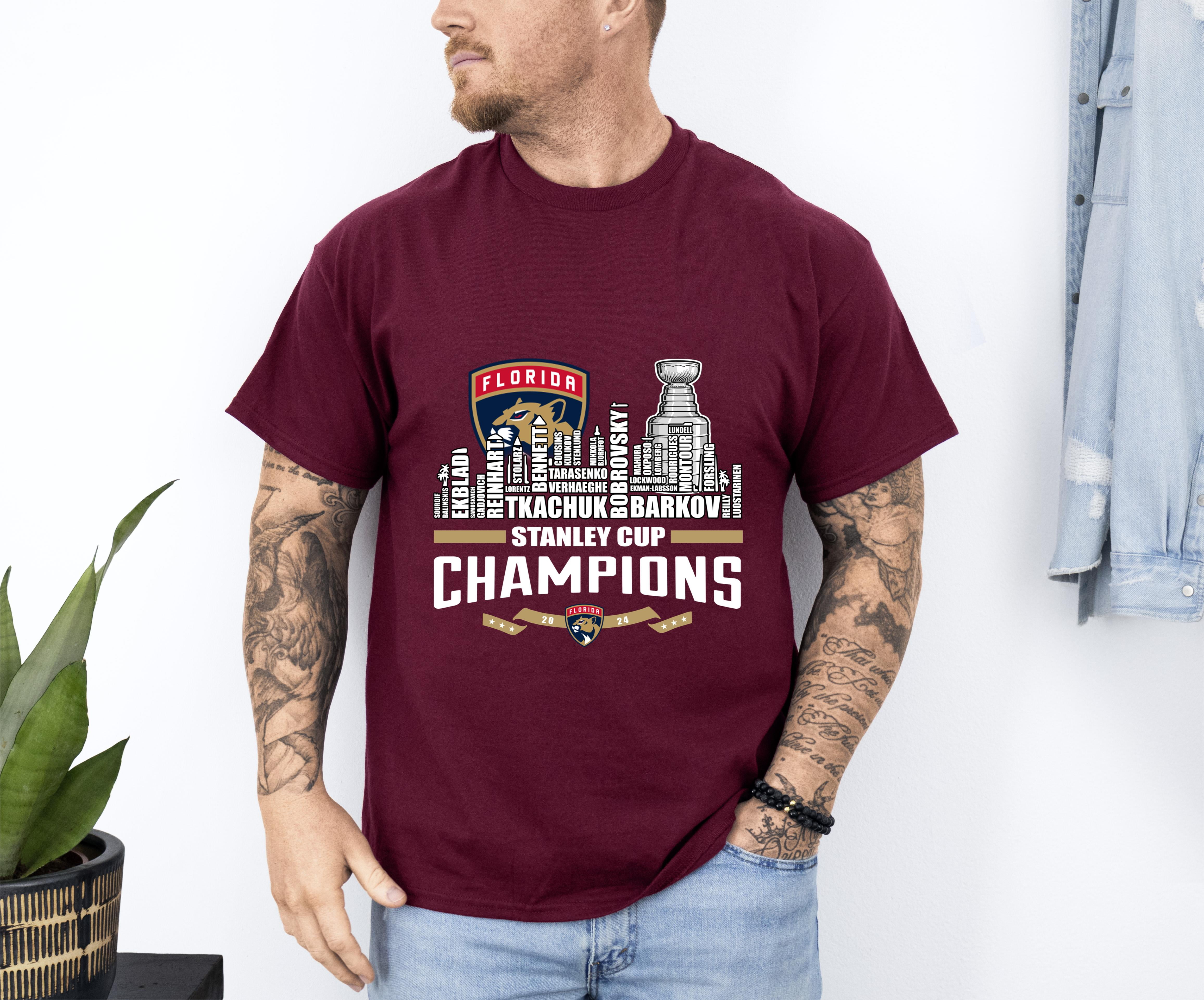 Official 20232024 Stanley Cup Florida Panthers Champions Skyline City