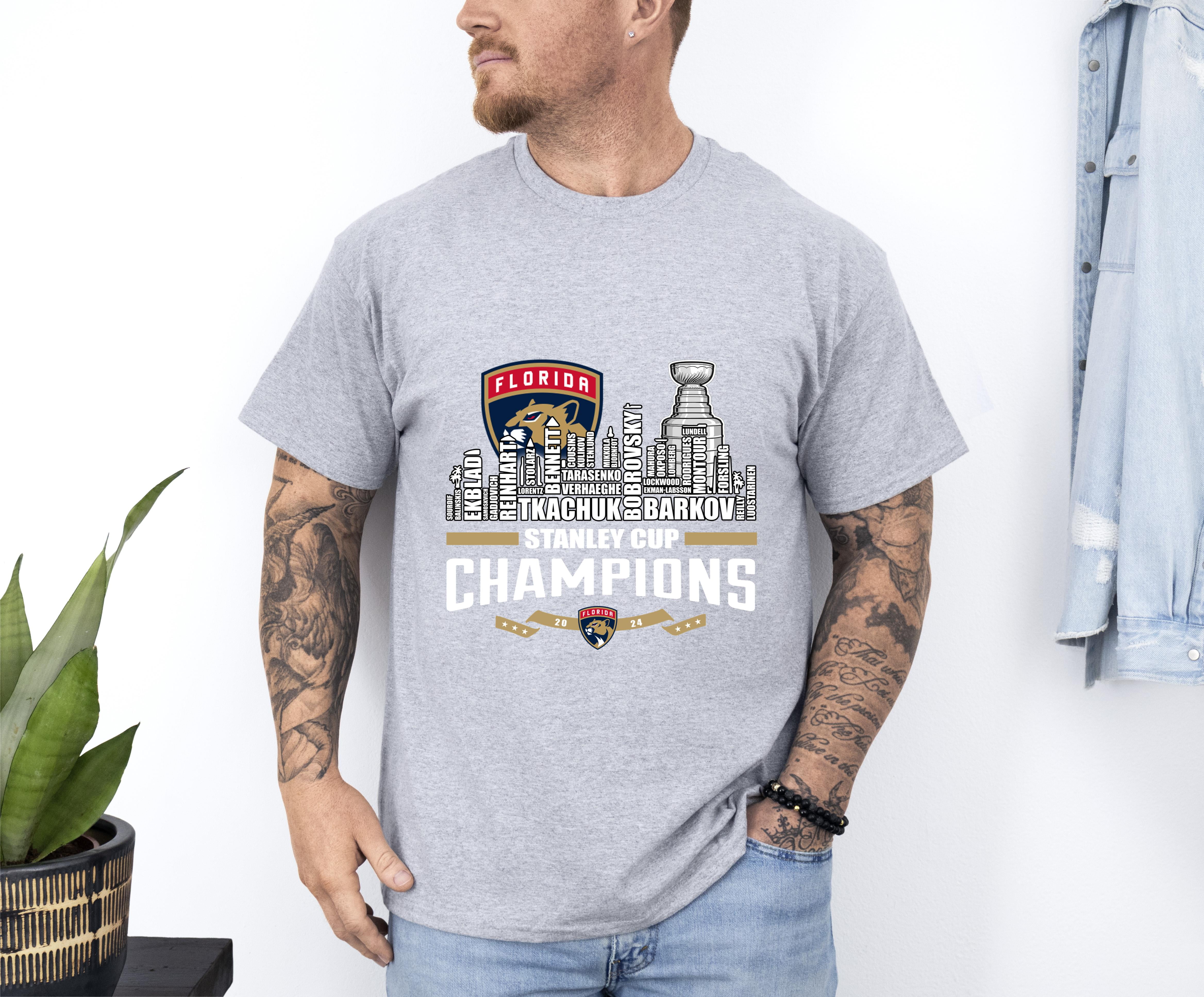 Official 20232024 Stanley Cup Florida Panthers Champions Skyline City