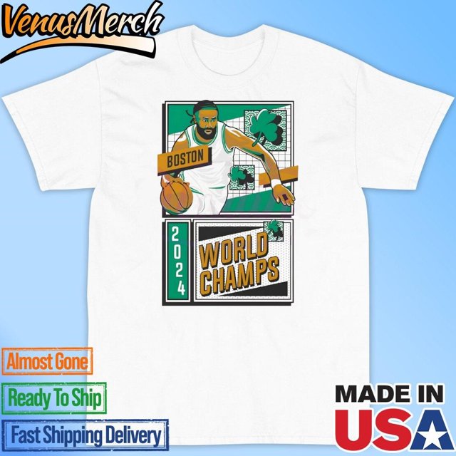 Official 2024 Boston World Champs Basketball Shirt