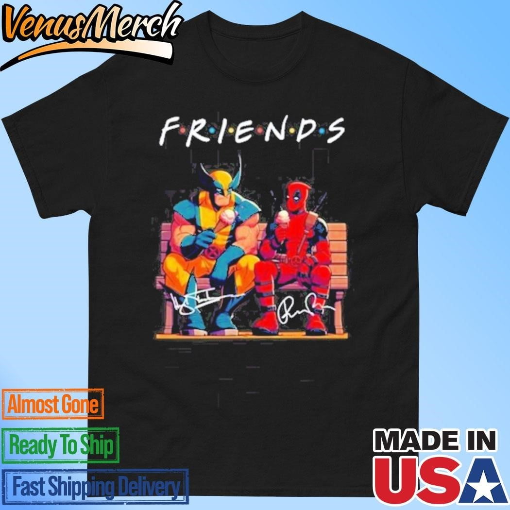Official 2024 Deadpool And Wolverine Signature Firends Unisex Tshirt