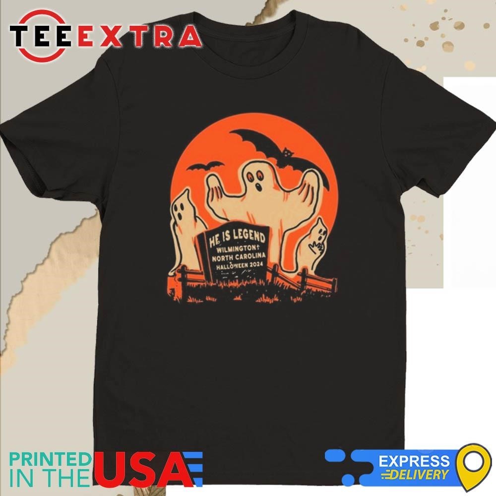 Official 2024 Halloween He Is Legend Wilmington + North Carolina Shirt