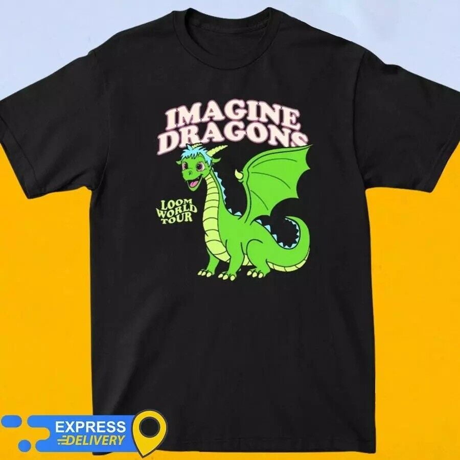 Official 2024 Imagine Dragons Loom World Tour T Shirt For Fan