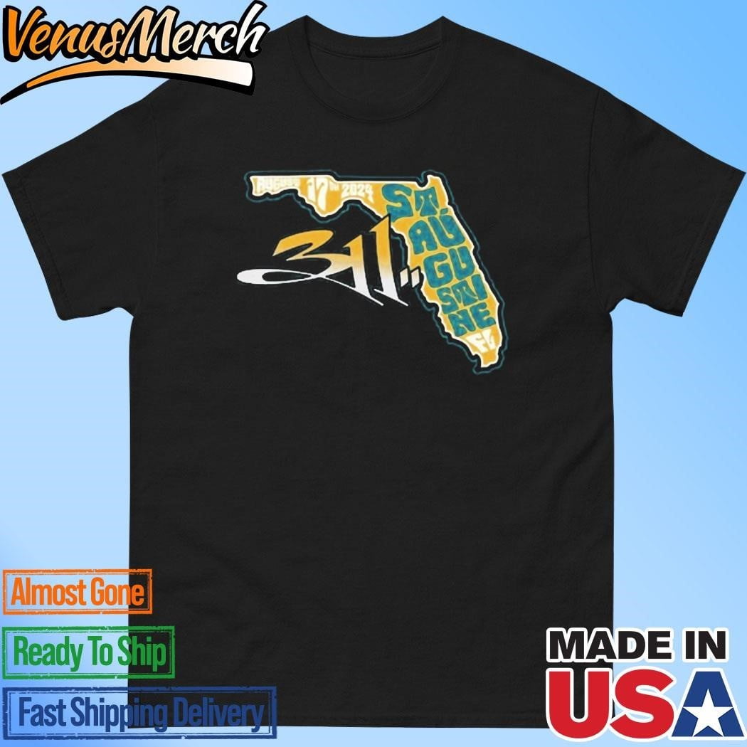 Official 311 In St Augustine Fl On August 17 2024 Tour Shirt