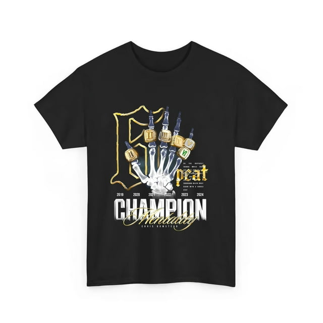 Official 6 Peat Champions Mentality Chris Bumstead 2024 Shirt