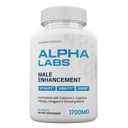 Official Alpha Labs Dietary Supplement for Male, Natural Formula to Sustain Energy & Performance Levels, Alphalabs Best Reviews 60 Tablets