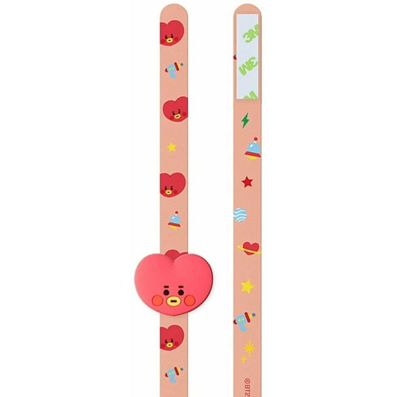 Official BT21 Baby Character Figure Strap - Smartphone One-Handed Holder Finger Grip Accessory (TATA)