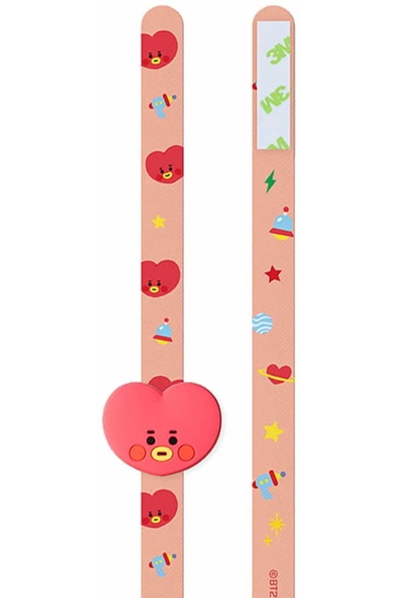 Official BT21 Baby Character Figure Strap - Smartphone One-Handed Holder Finger Grip Accessory (TATA)