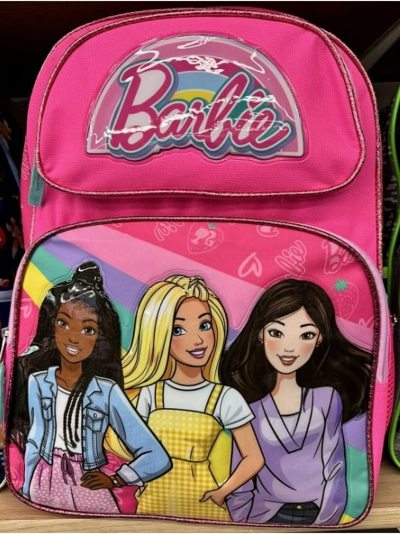 Official Barbie and Friends Backpack 16 Inch Large School Bag 2024