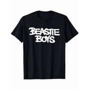 Official Beastie Logo T-Shirt For Men - Black With White Graphic, Regular Fit Sh