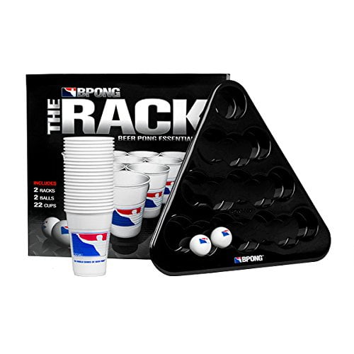 Official Beer Pong Kit by BPONG - World Series of Beer Pong (WSOBP) 2 Racks, 22 Cups & 2 Balls